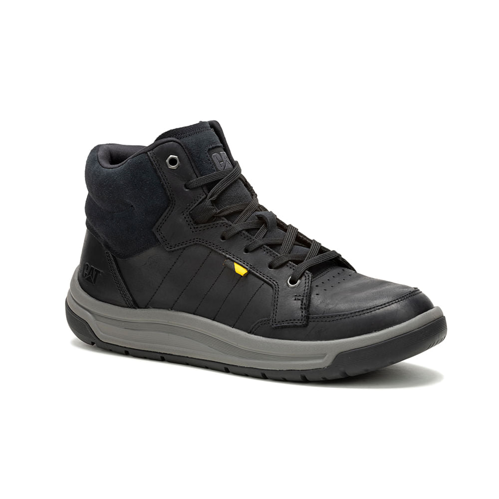 Zapatillas Cat Apa Cush Mid Black - Negro
